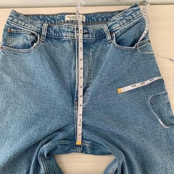 Abercrombie & Fitch Blue Straight Leg Jeans - Picture 14 of 16